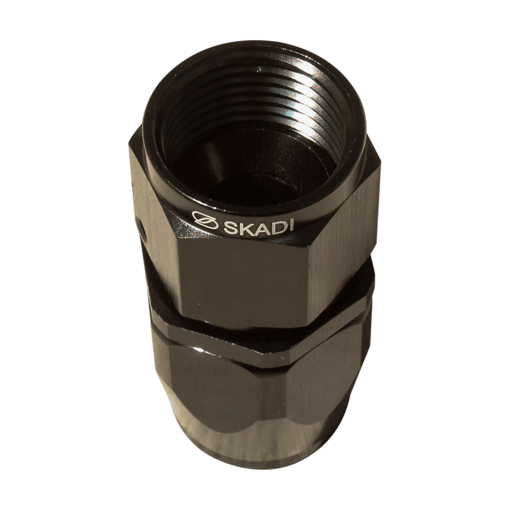 AN-10 Straight Hose Fitting, Black | SKADI - Image 2