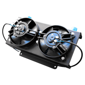 19-Row AN-10 Oil Cooler with Fan Shroud | SKADI