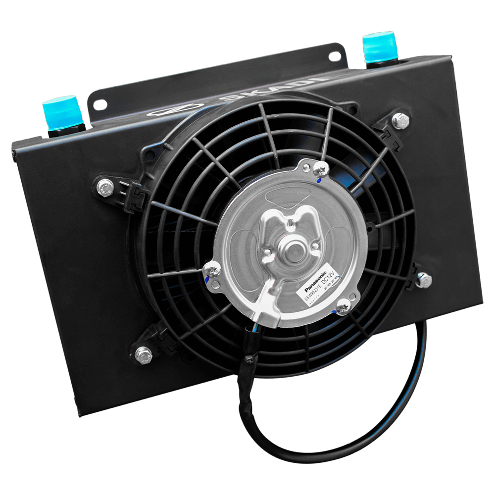 25-Row AN-10 Oil Cooler with Fan Shroud | SKADI - Image 2