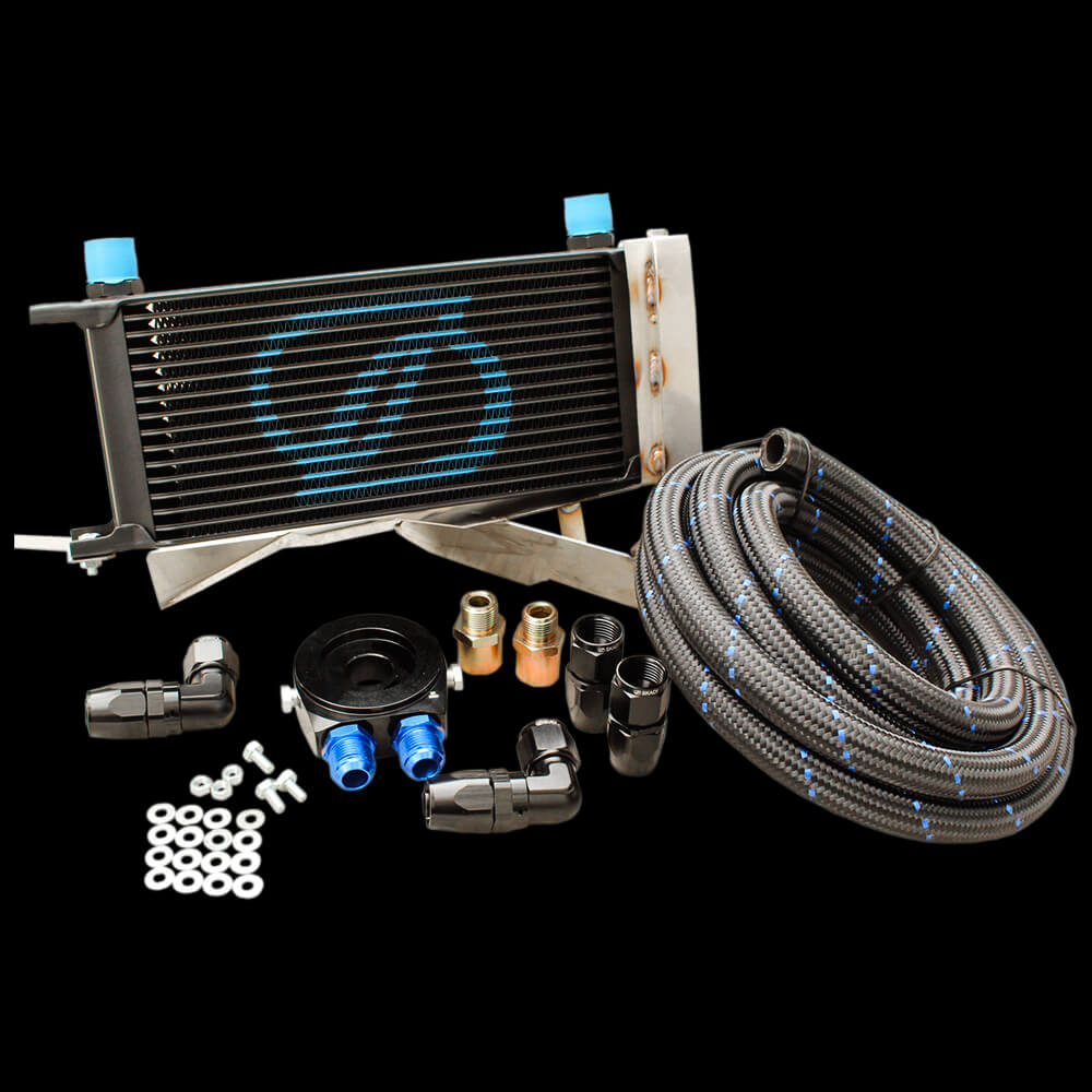 SKADI Toyota MR-S 1ZZ-FE 16 Row Oil Cooler Kit + Brackets, 99/10->07/07 - Image 6