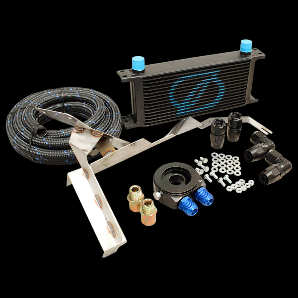 SKADI Toyota MR-S 1ZZ-FE 16 Row Oil Cooler Kit + Brackets, 99/10->07/07 - Image 5