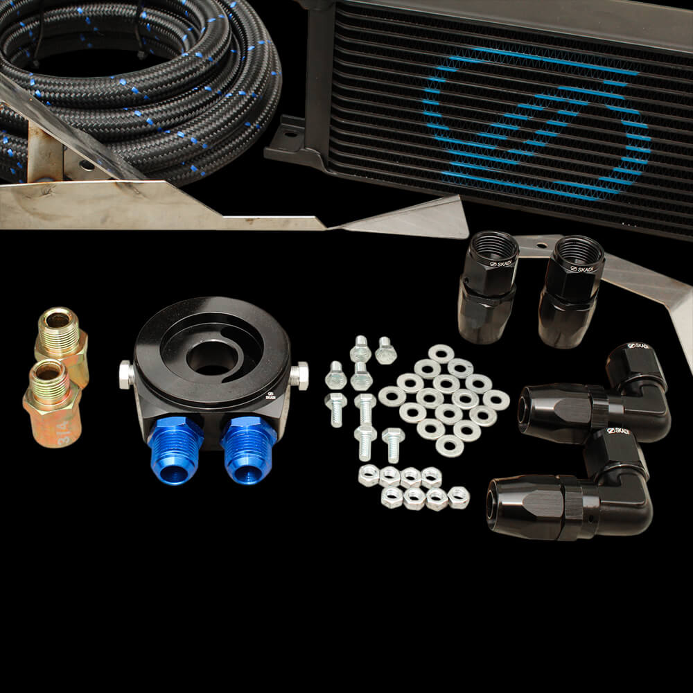 SKADI Toyota MR-S 1ZZ-FE 16 Row Oil Cooler Kit + Brackets, 99/10->07/07 - Image 3