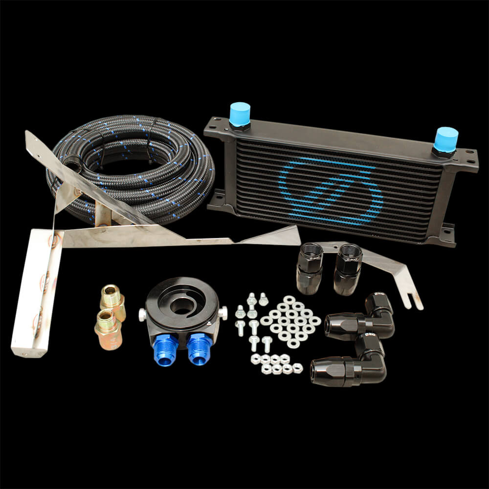 SKADI Toyota MR-S 1ZZ-FE 16 Row Oil Cooler Kit + Brackets, 99/10->07/07 - Image 7