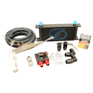 Toyota MR-S 1ZZ-FE Thermostatic 16 Row Oil Cooler Kit w. Brackets, 99/10->07/07