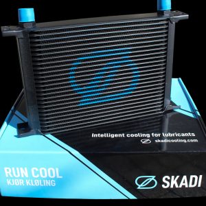 25-Row Mocal-Style AN-10 Oil Cooler, Black | SKADI