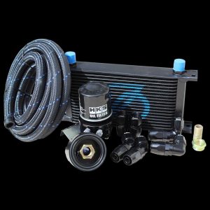 SKADI Honda CIVIC TYPE R K20C 19 Row Oil Cooler Relocation Kit + HKS Filter, 15/12->17/08