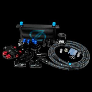 SKADI Honda CIVIC TYPE R K20C 19 Row Oil Cooler Thermo Relocation Kit + HKS Filter, 15/12->17/08