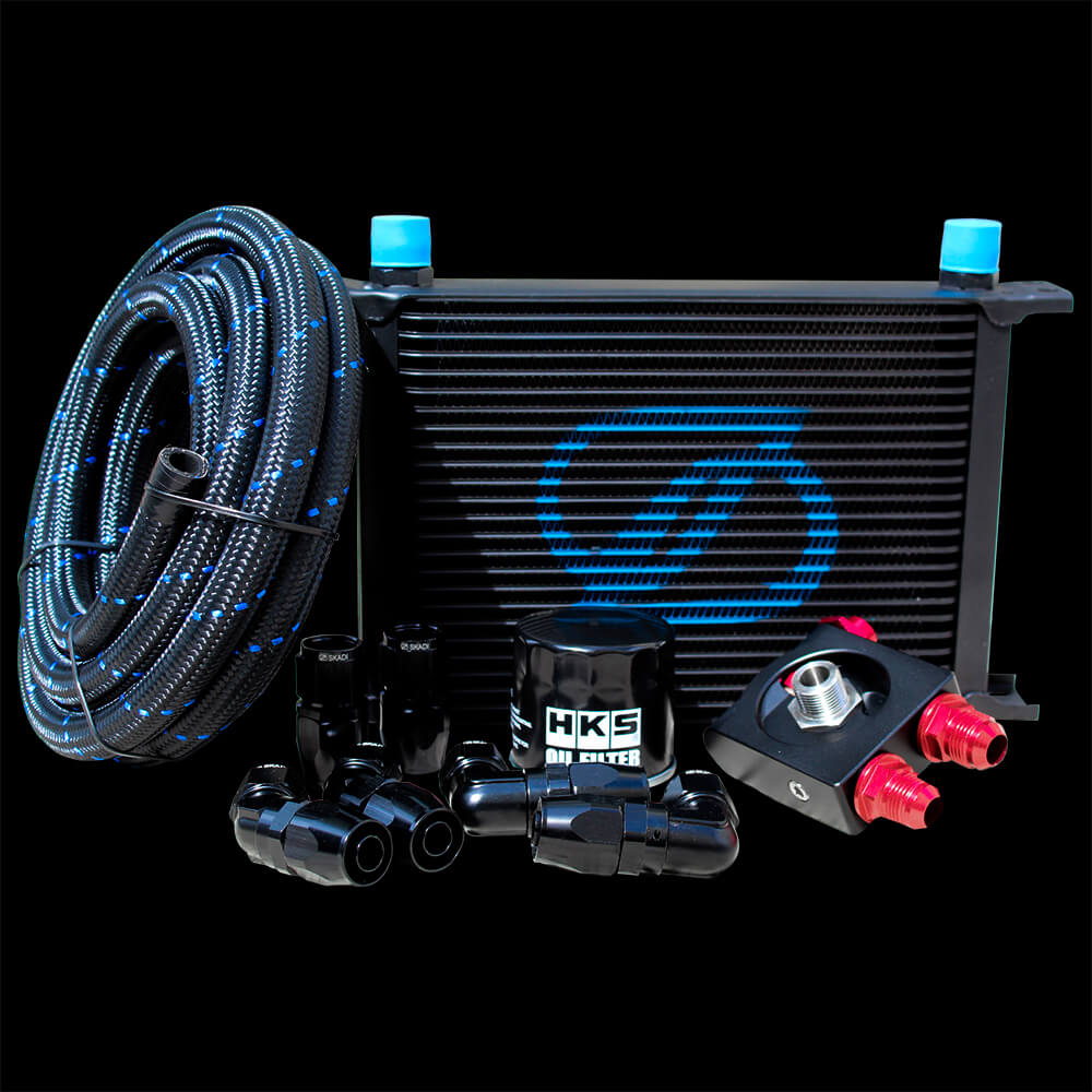 SKADI Honda CIVIC D17A 25 Row Oil Cooler Thermostatic Kit + HKS Filter, 00/09->05/08