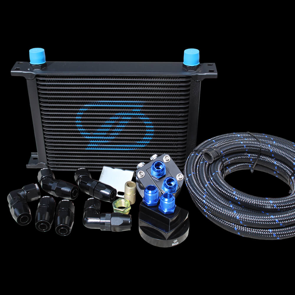 SKADI Toyota MR-S 1ZZ-FE 25 Row Oil Cooler Relocation Kit, 99/10->07/07