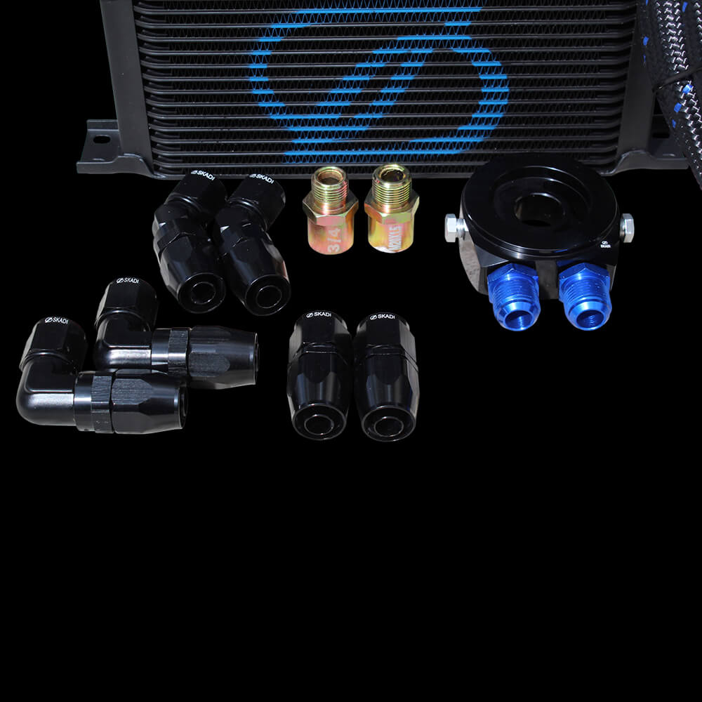 SKADI Honda CIVIC TYPE R K20C 16 Row Oil Cooler Kit, 15/12->17/08 - Image 2