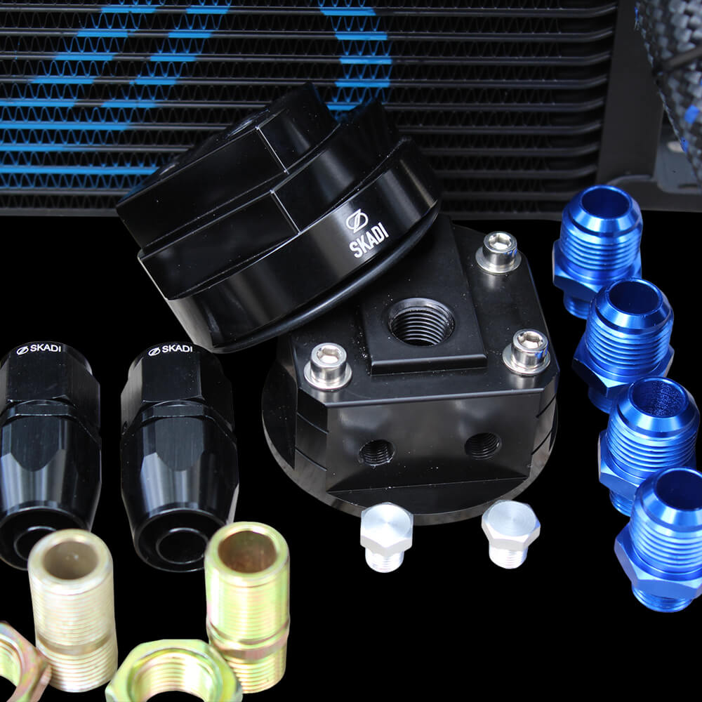 SKADI Toyota MR-S 1ZZ-FE 16 Row Oil Cooler Relocation Kit, 99/10->07/07 - Image 2