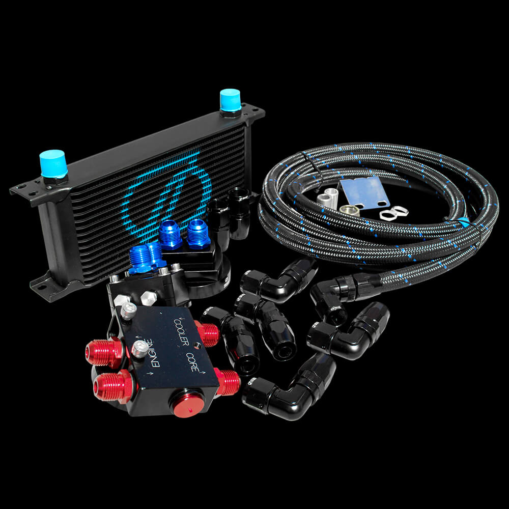 SKADI Honda CIVIC D17A 16 Row Oil Cooler Thermo Relocation Kit, 00/09->05/08 - Image 2
