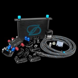 SKADI Honda CIVIC D17A 25 Row Oil Cooler Thermo Relocation Kit + HKS Filter, 00/09->05/08